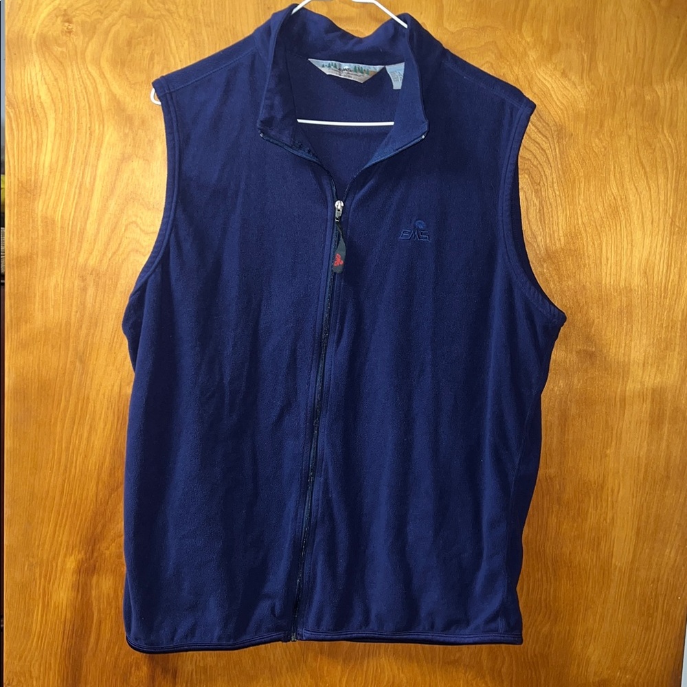 EMS Navy Blue Sleeveless Zip-Up Vest